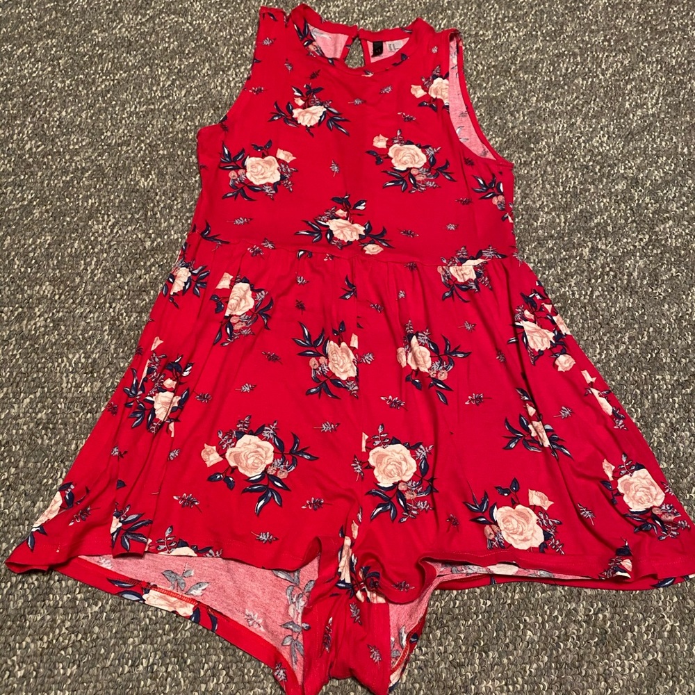 Pre-Owned DIVIDED H&M floral romper SZ 12